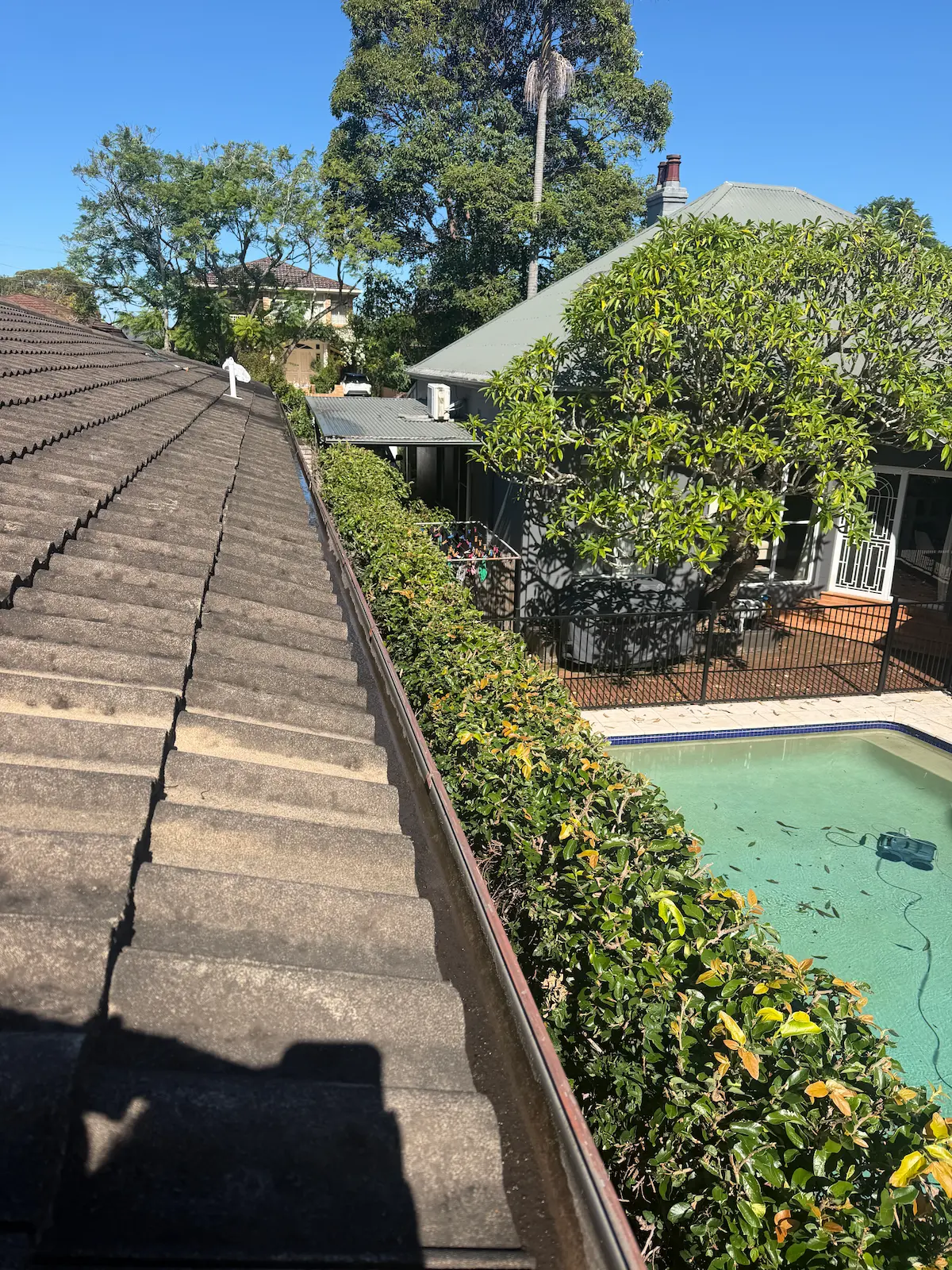 After gutter cleaning in Sydney
